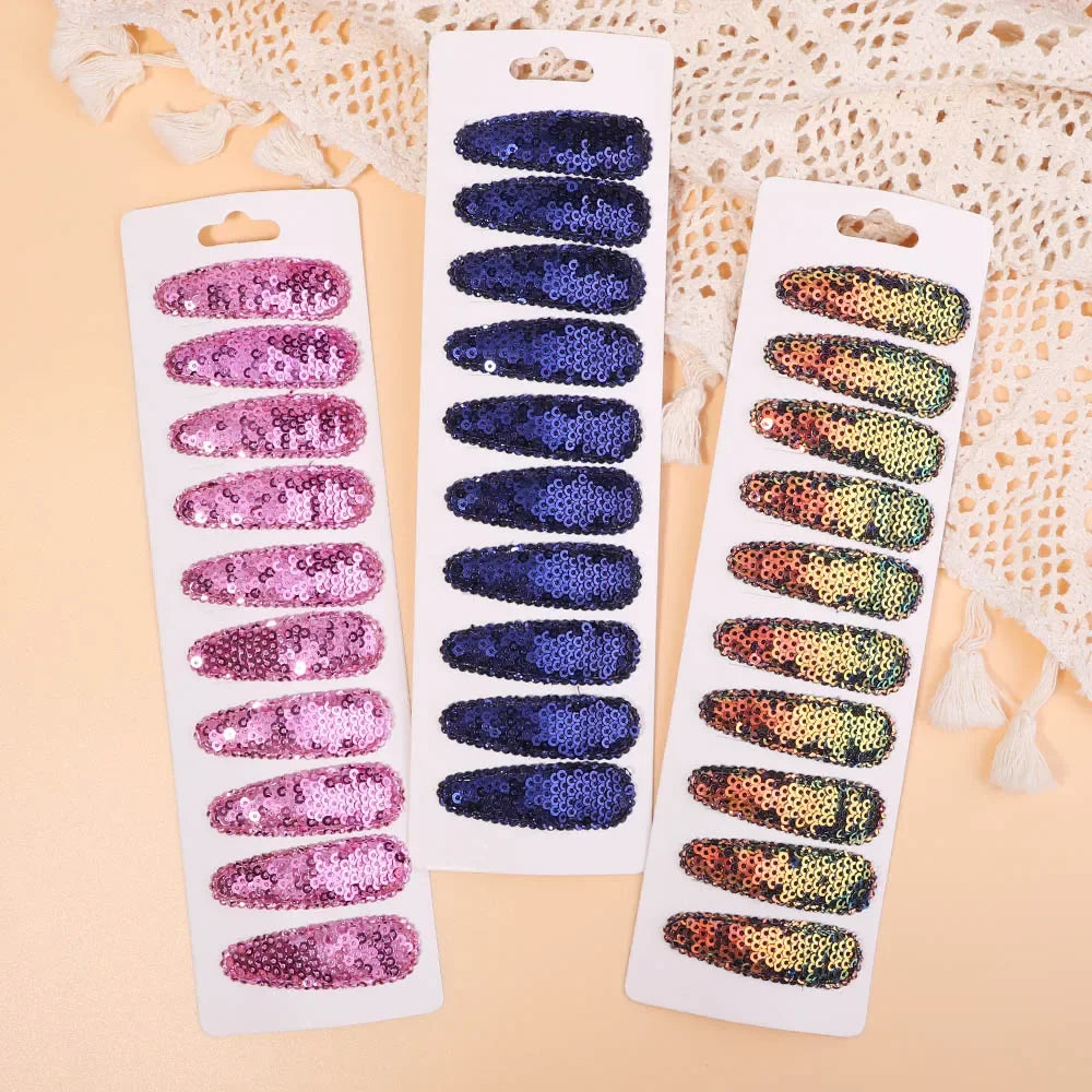 10Pcs/Set BB Hair Clips for Kids Handmade
