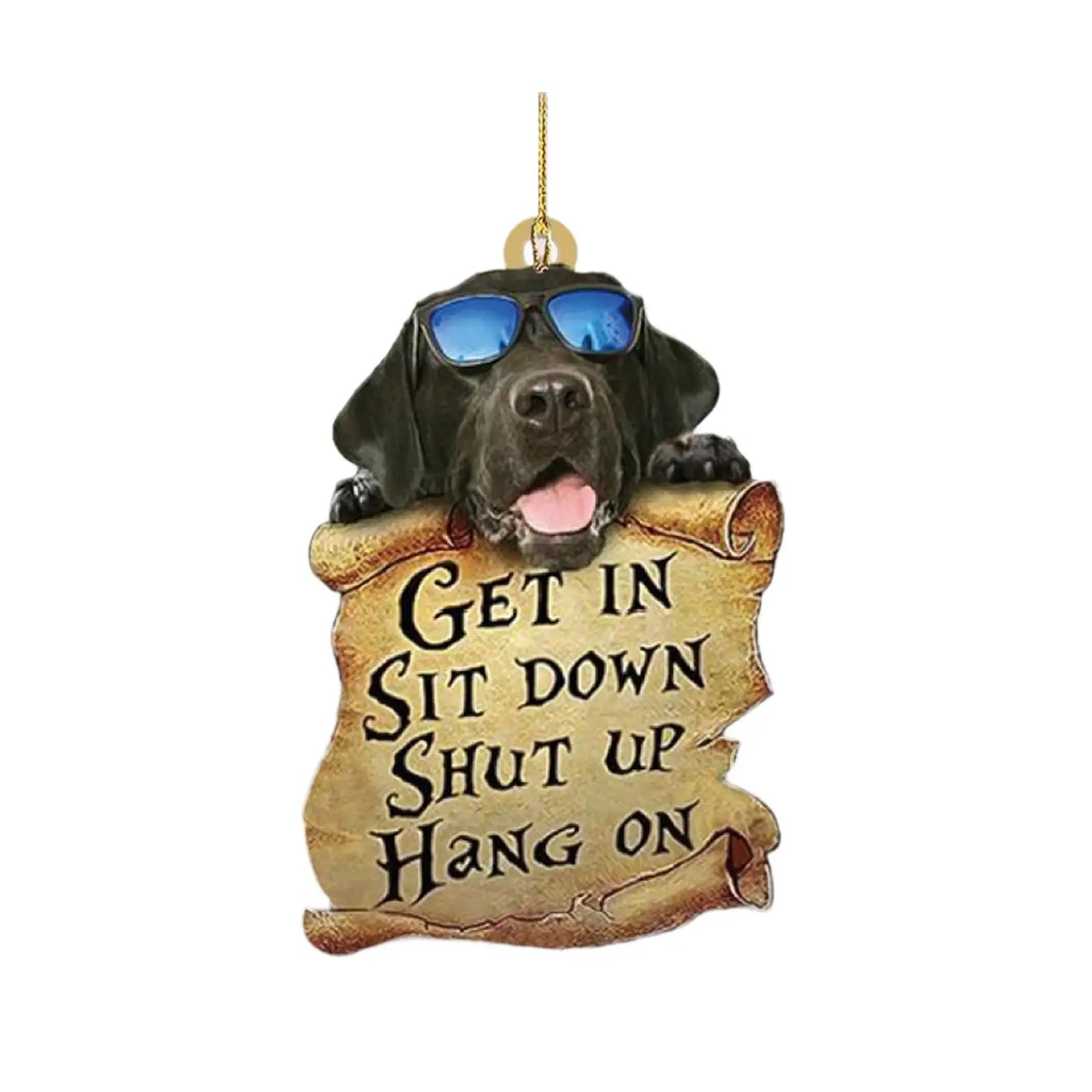 Dog Car Hanging Ornament