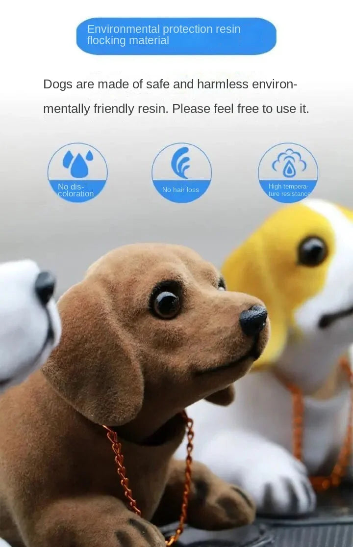 Car decoration shaking head dog