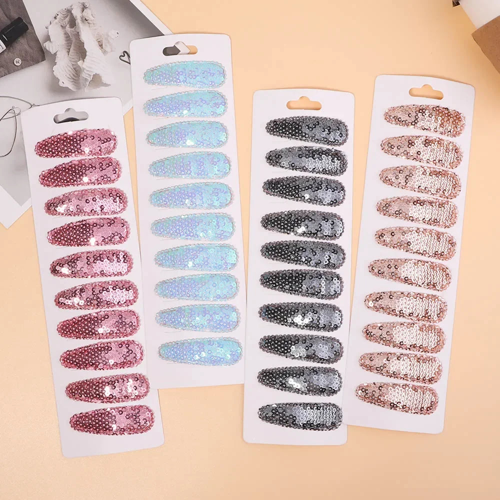 10Pcs/Set BB Hair Clips for Kids Handmade