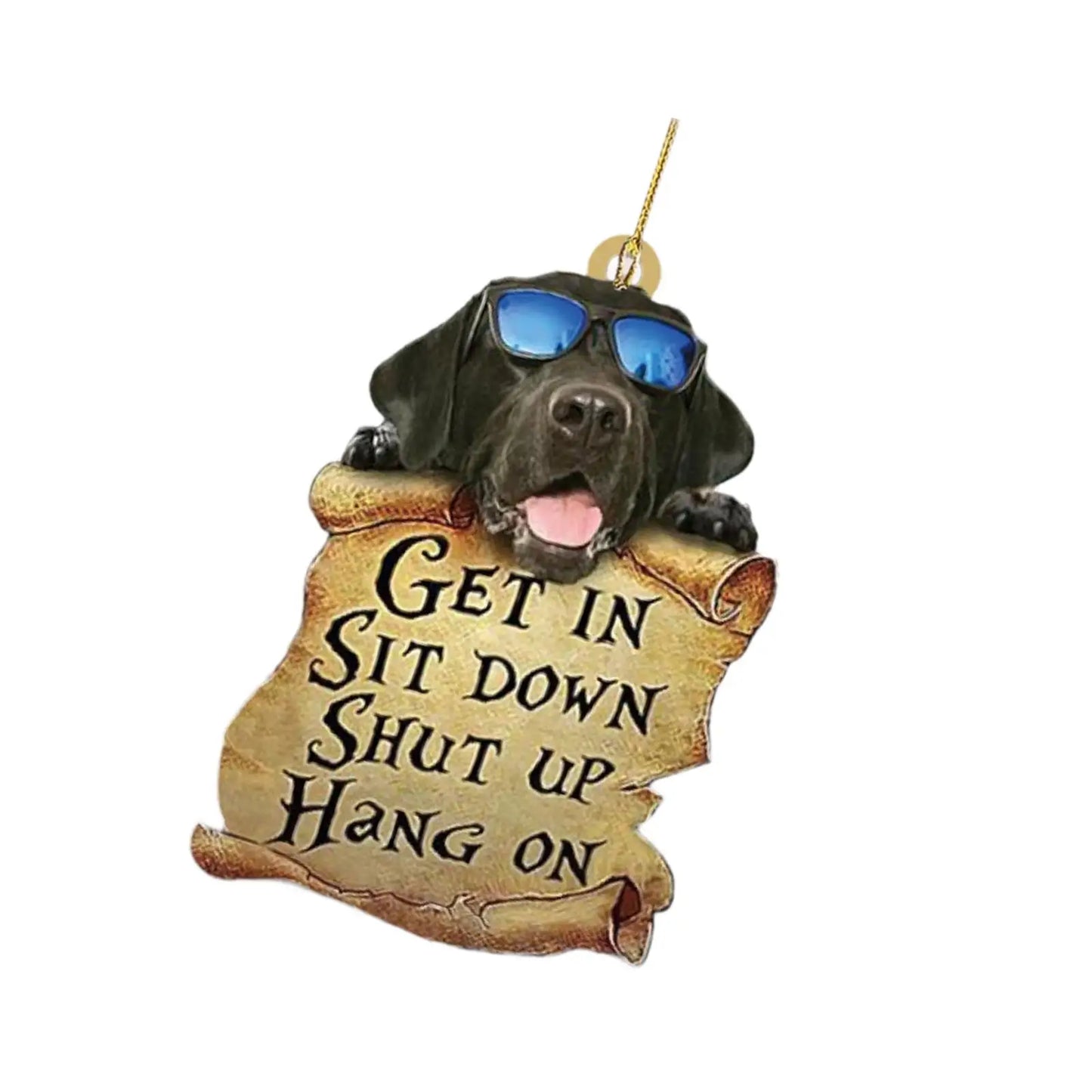 Dog Car Hanging Ornament