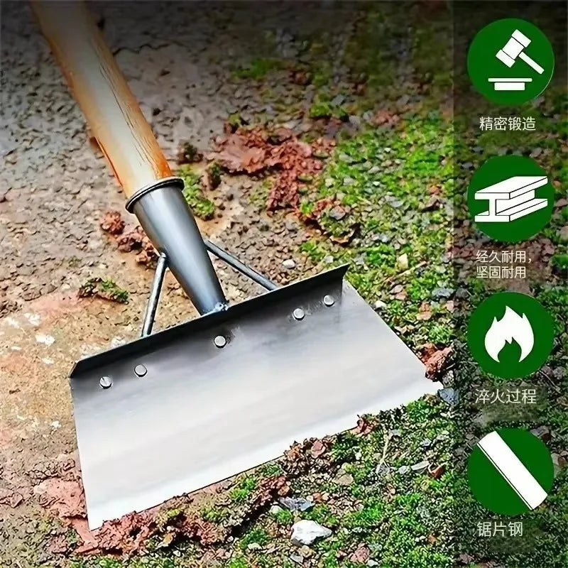 30cm Metal Weed Cleaning Shovel Stainless Steel Deicing Shovel