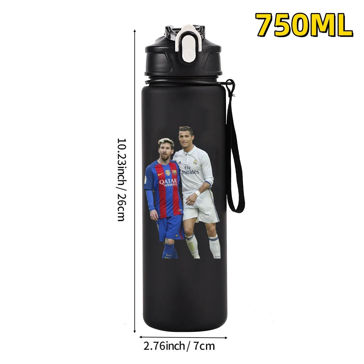 750ML Football Star Water Cup