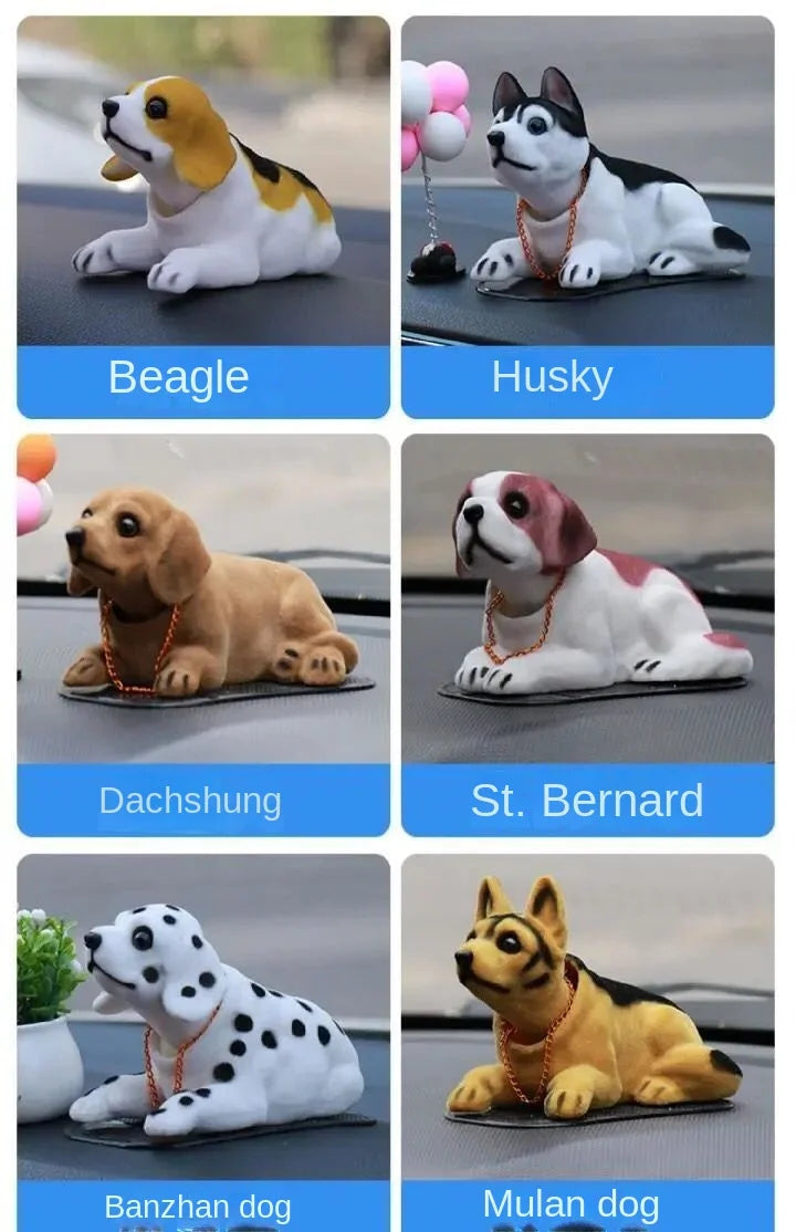 Car decoration shaking head dog