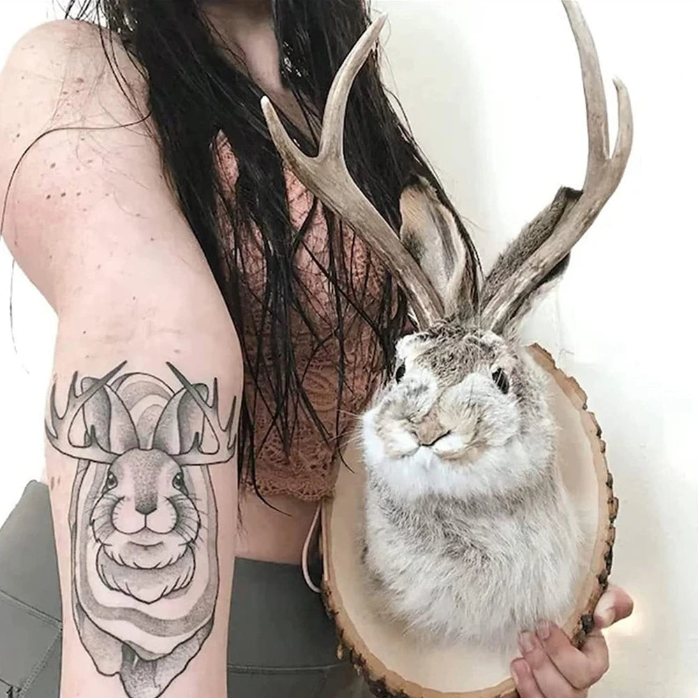 Easter Gift Bunny Head Antlers Wall Hanging Decoration