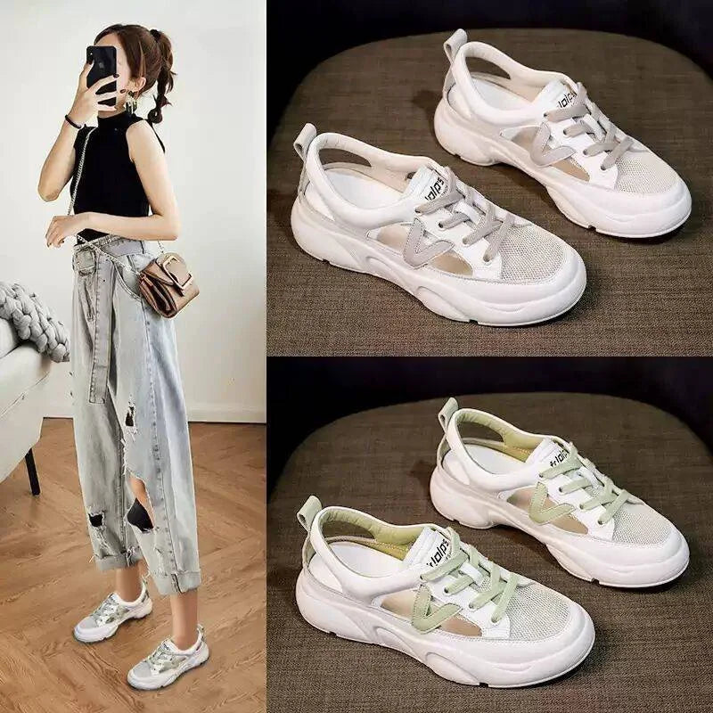 New White Shoes Women's Leisure Pump Platform Sports Sandals