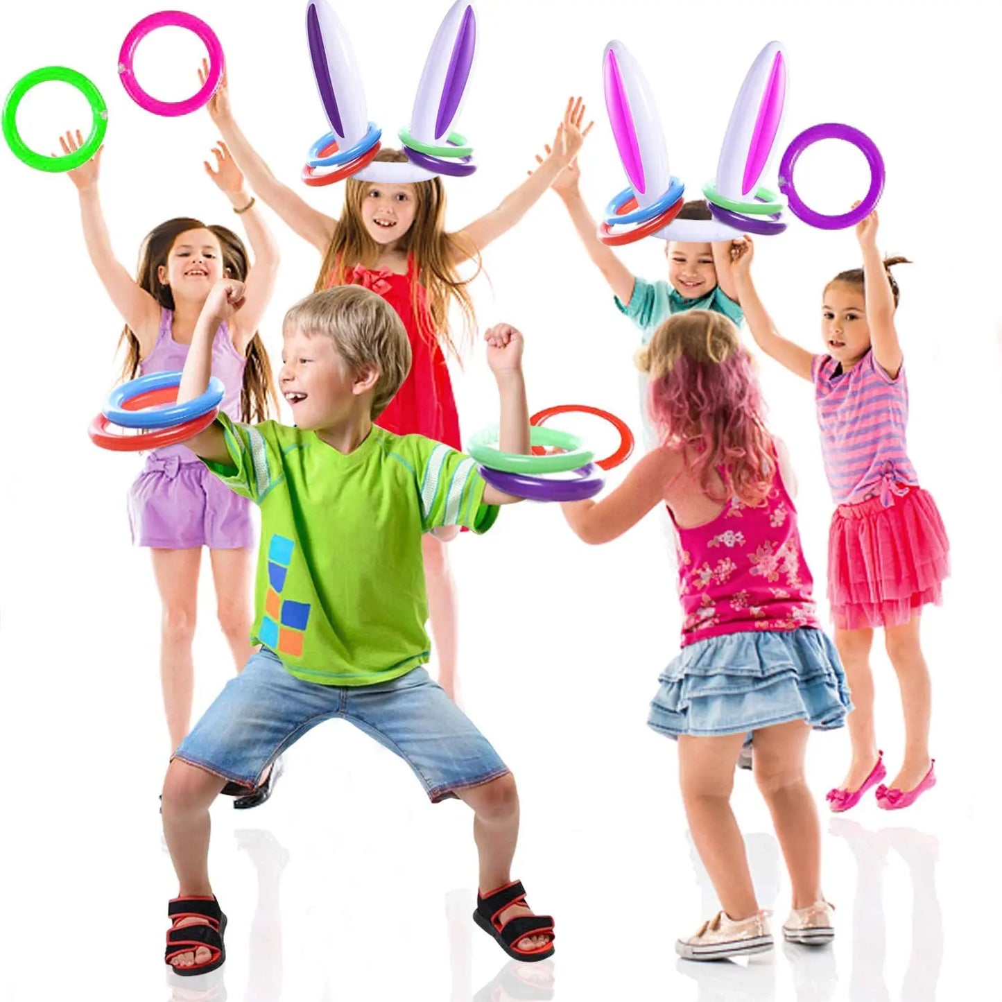 Inflatable Rabbit Ear Throwing Game Ferrule Ring