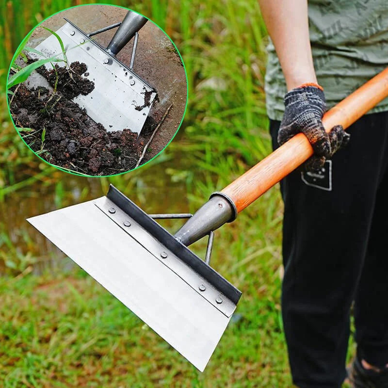 30cm Metal Weed Cleaning Shovel Stainless Steel Deicing Shovel