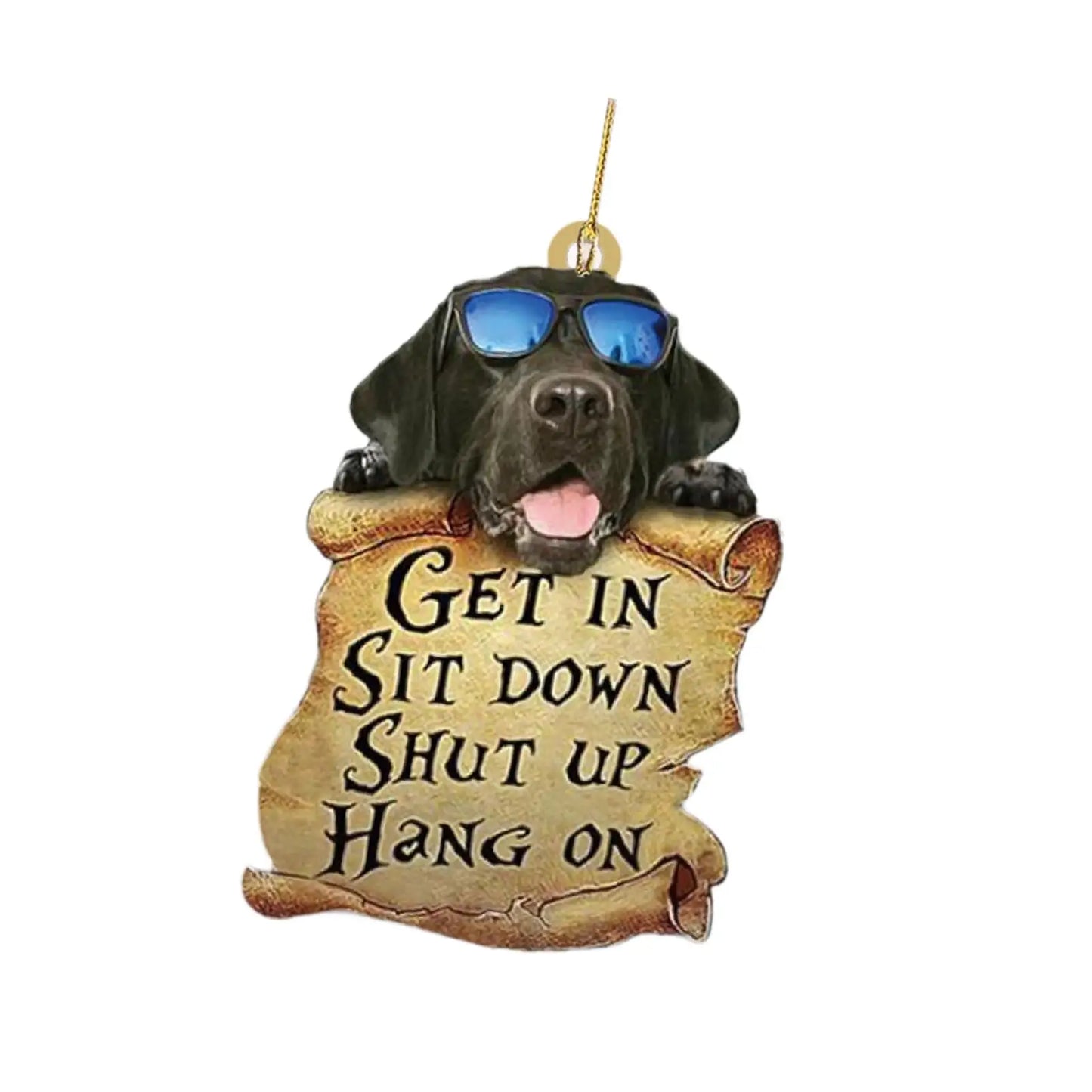 Dog Car Hanging Ornament