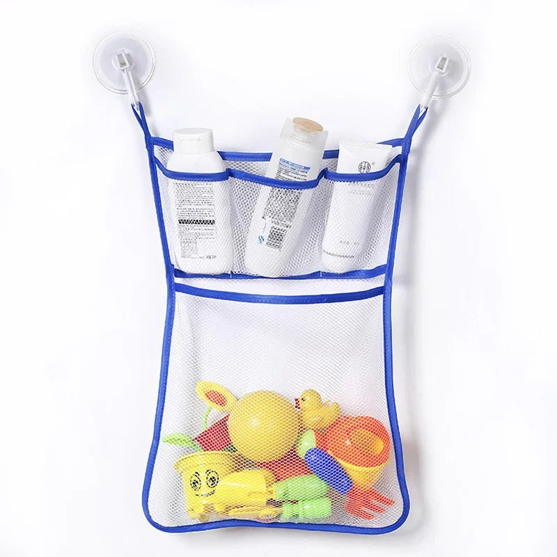Baby Shower Bath Toys Storage Mesh with Strong Suction Cups