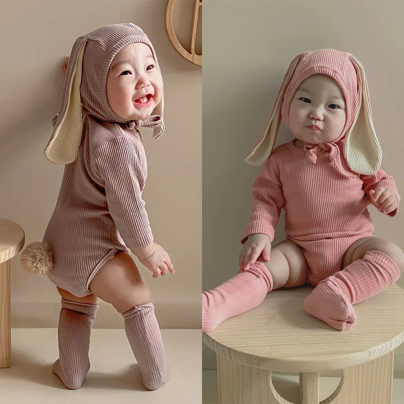 2025 Easter Day Rabbit Baby Rompers Spring Toddler
