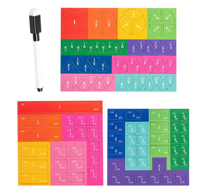 Magnetic Fraction Learning Math Toy