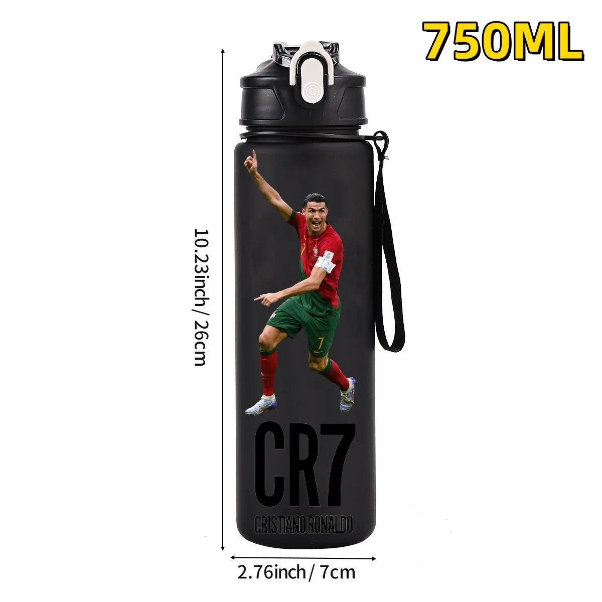 750ML Football Star Water Cup