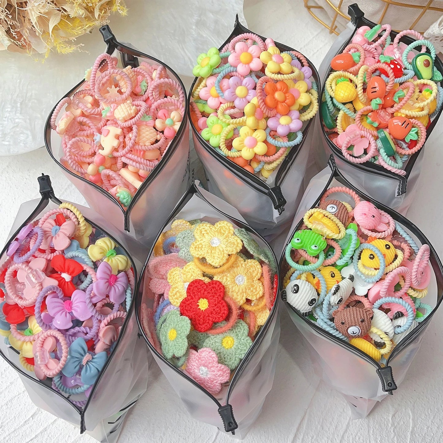 10Pcs Cartoon Hairbands Set for Girl