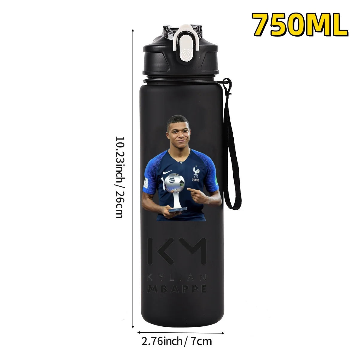 750ML Football Star Water Cup