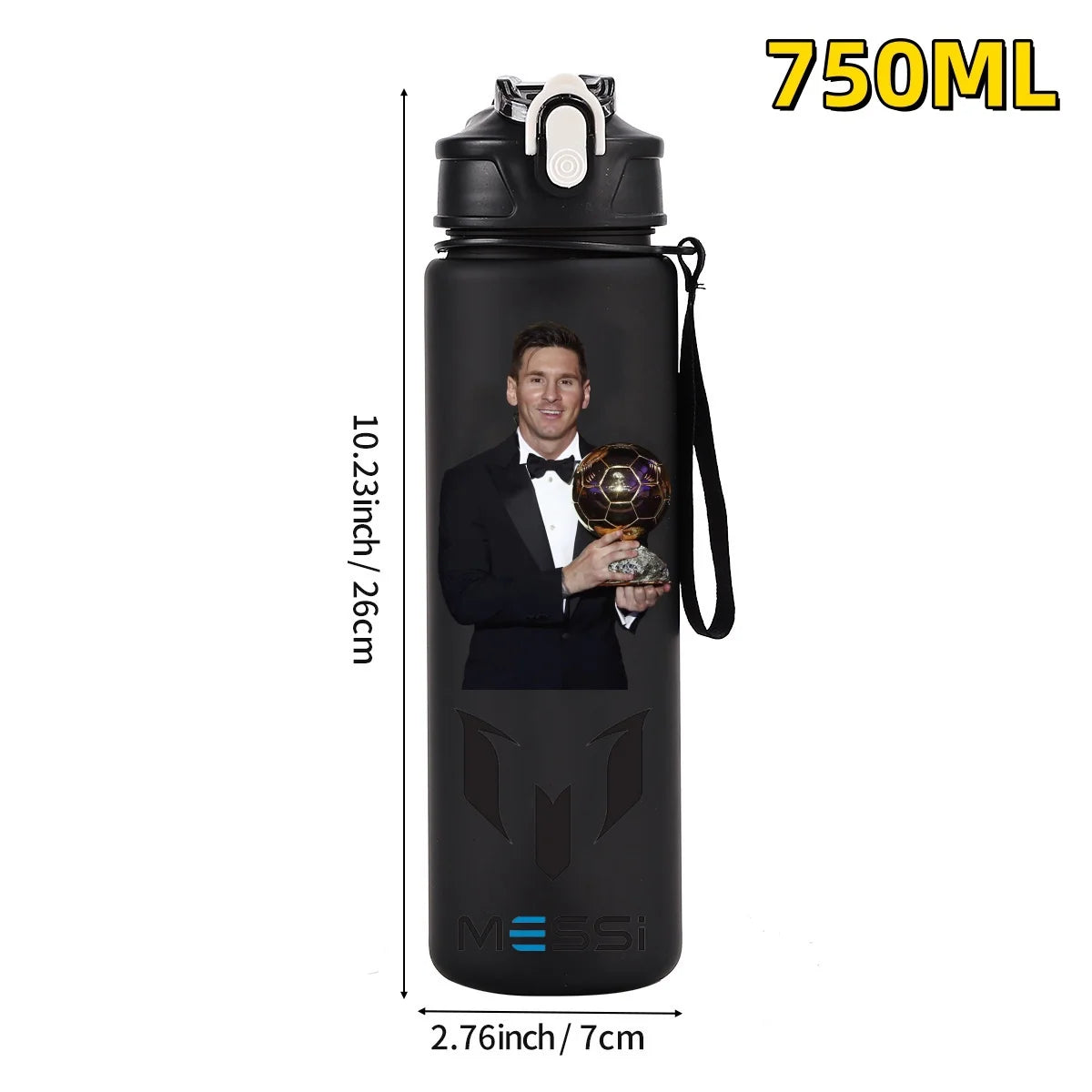 750ML Football Star Water Cup