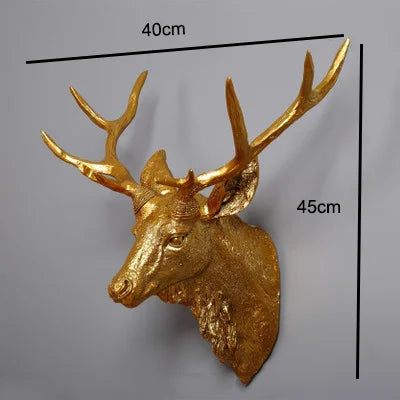Faux Deer Head 17 inch Faux Animal Head Wall Décor Handmade