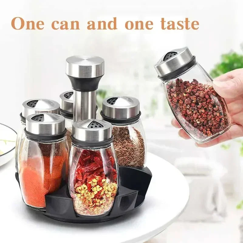 Rotating Seasoning Sugar Pepper Bottles