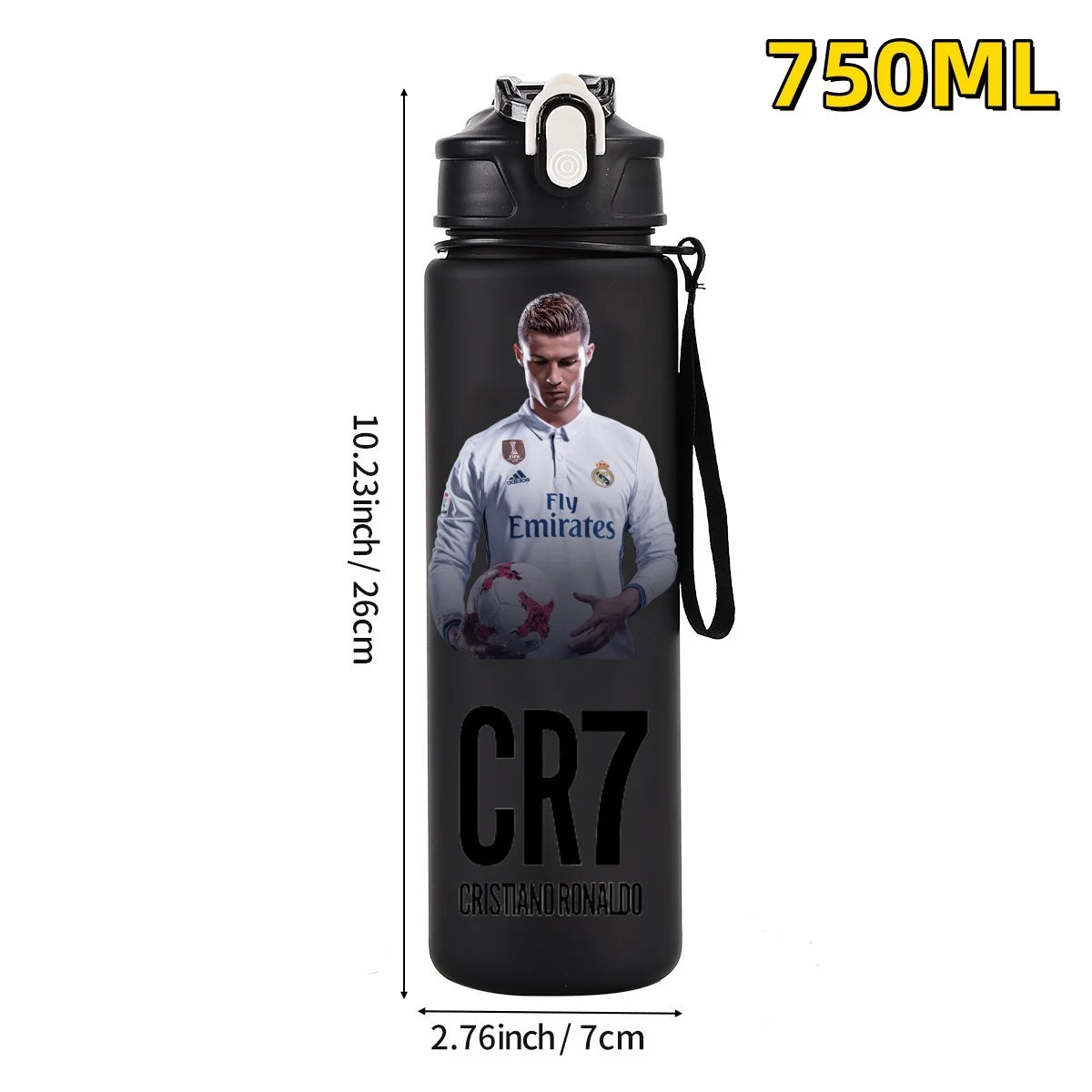 750ML Football Star Water Cup