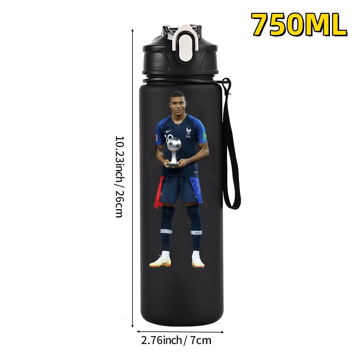 750ML Football Star Water Cup