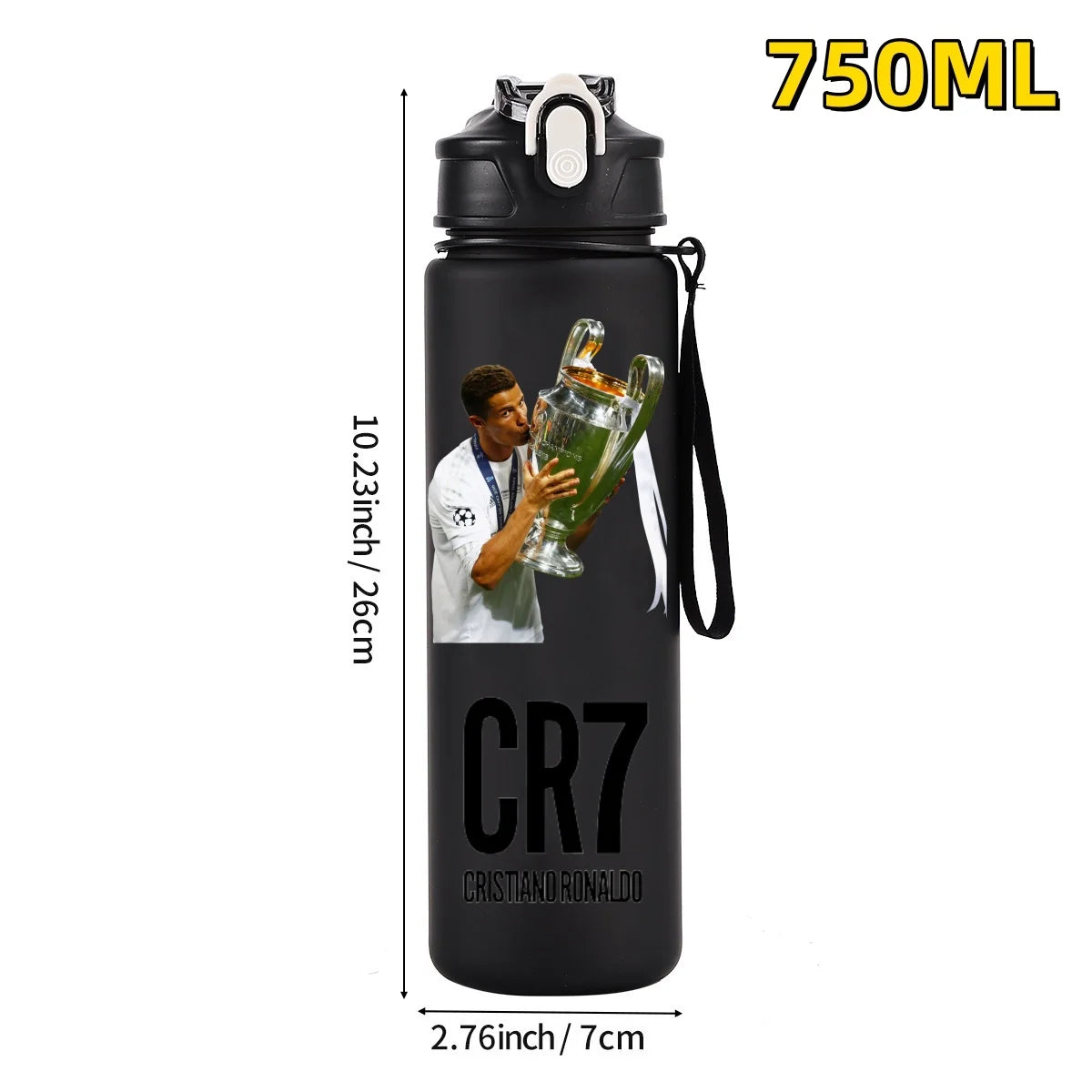 750ML Football Star Water Cup