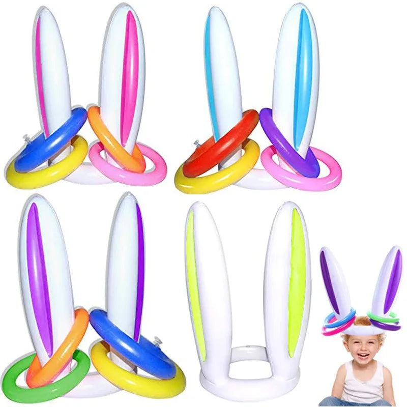 Inflatable Rabbit Ear Throwing Game Ferrule Ring