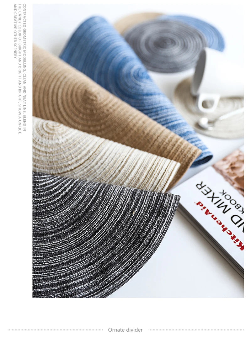 6pcs Round Table Mat