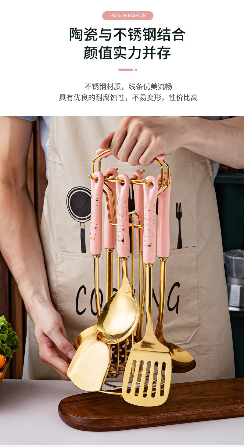 7pcs stainless steel set cooking