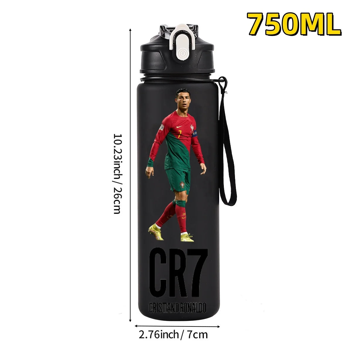 750ML Football Star Water Cup