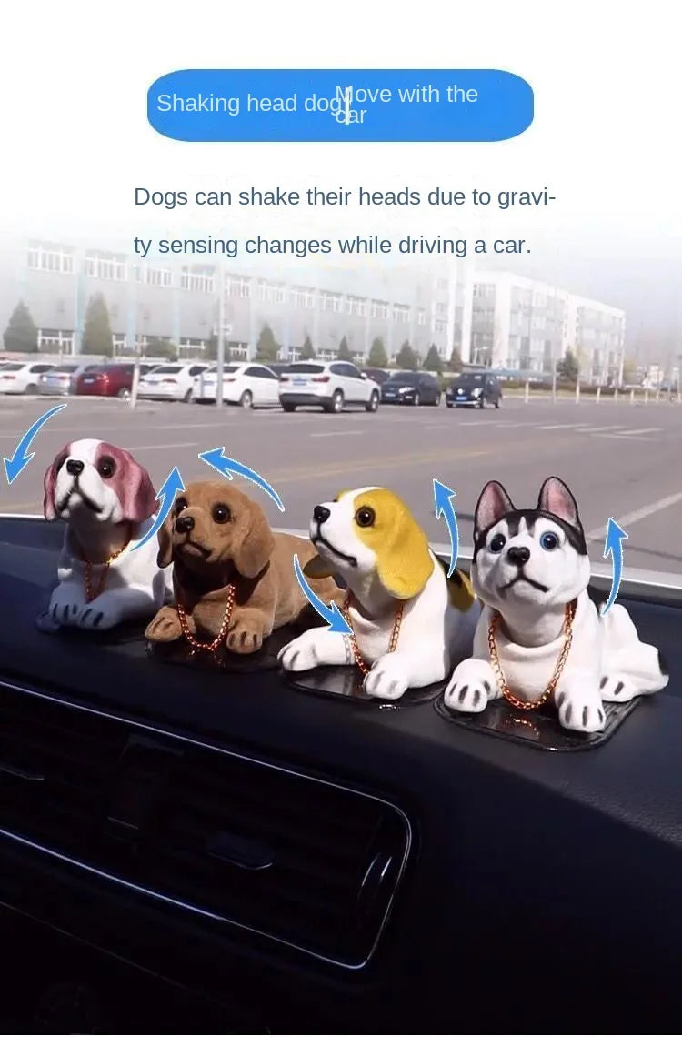 Car decoration shaking head dog