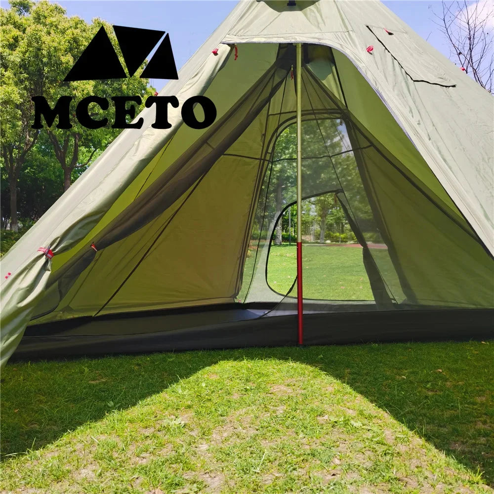 320/400 Pyramid Teepee Mest Tent Ultralight Outdoor Mosquito Net