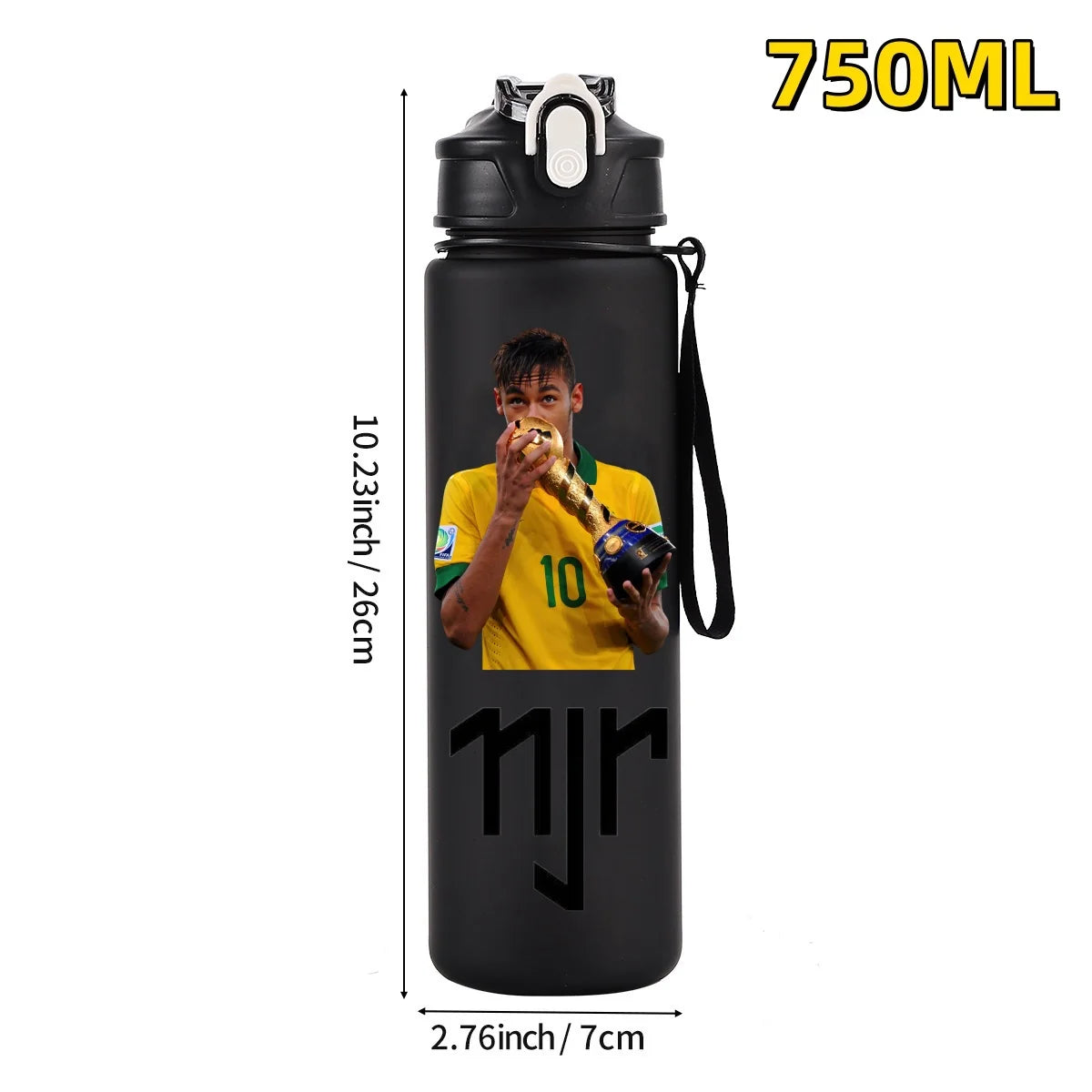 750ML Football Star Water Cup