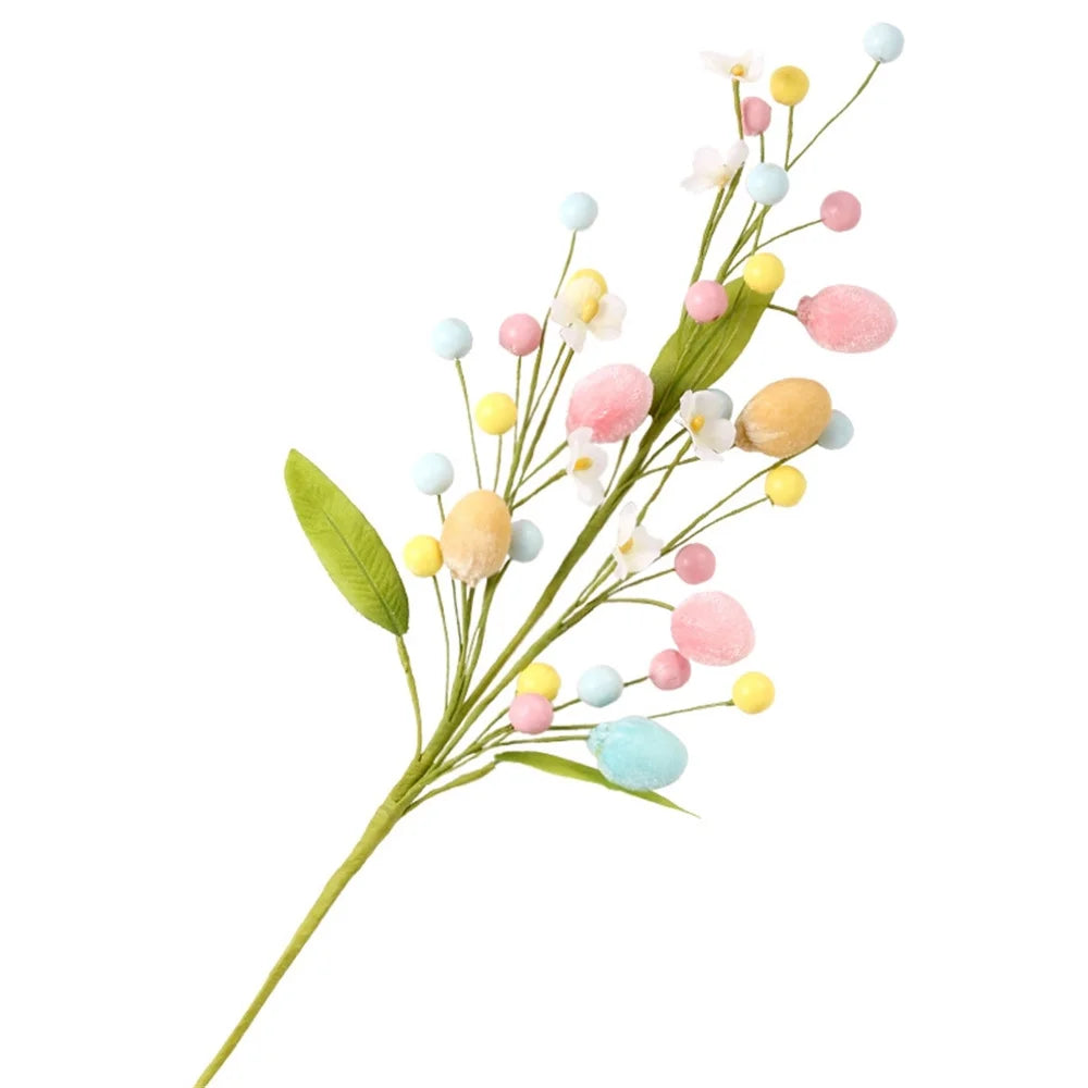 Easter Egg Tree Branch Fake Plant Happy Easter Decor