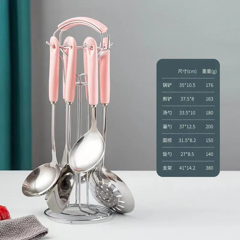 7pcs stainless steel set cooking