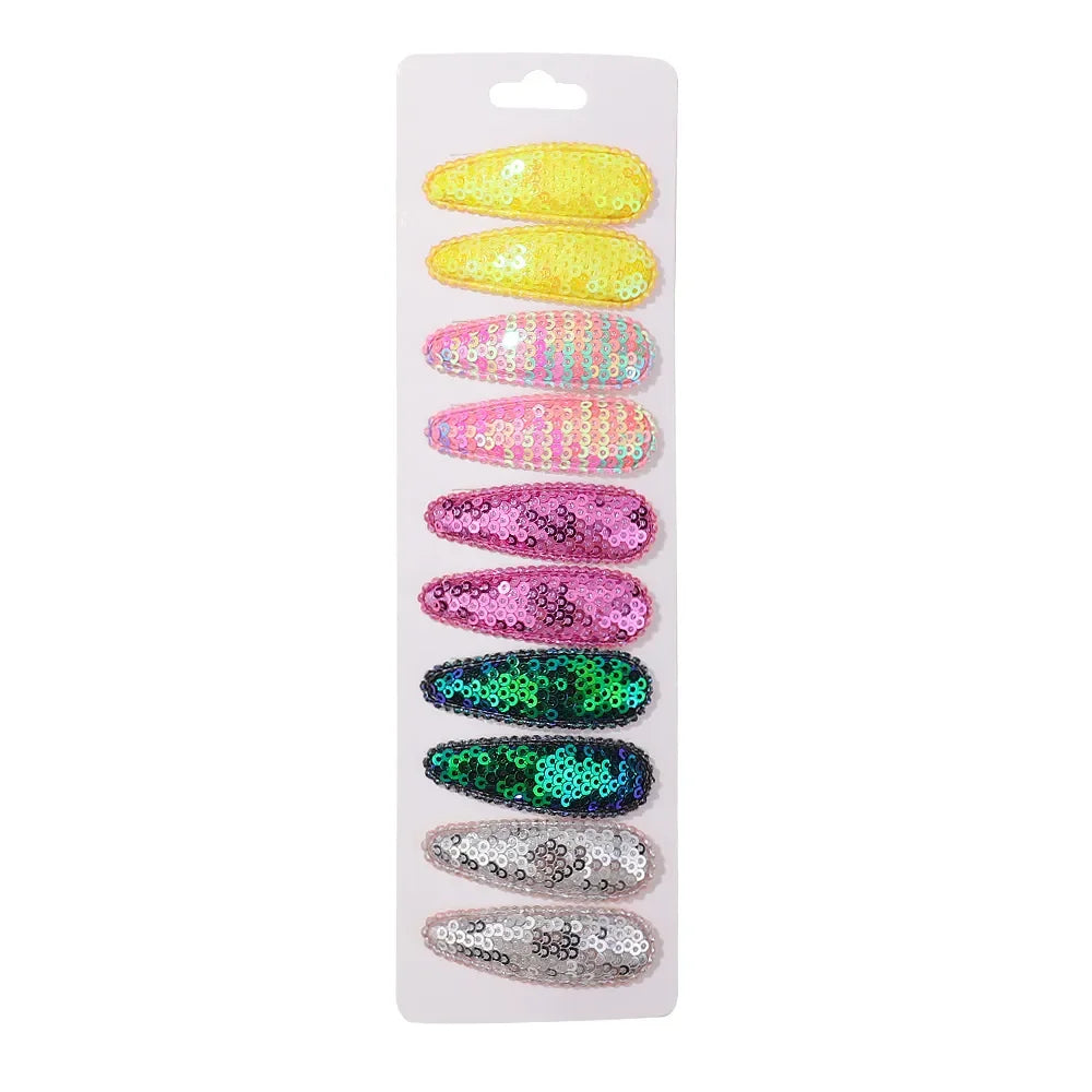 10Pcs/Set BB Hair Clips for Kids Handmade