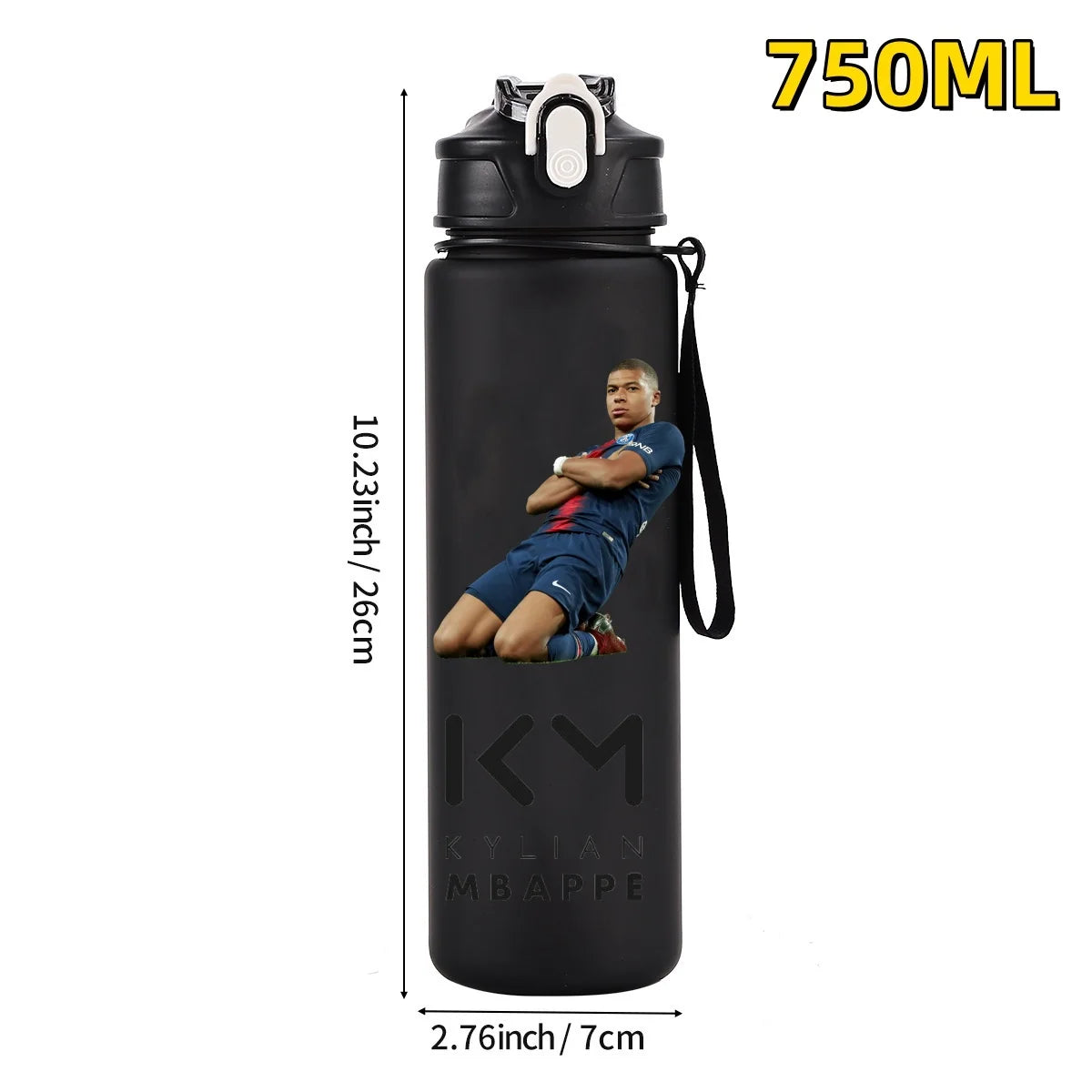 750ML Football Star Water Cup