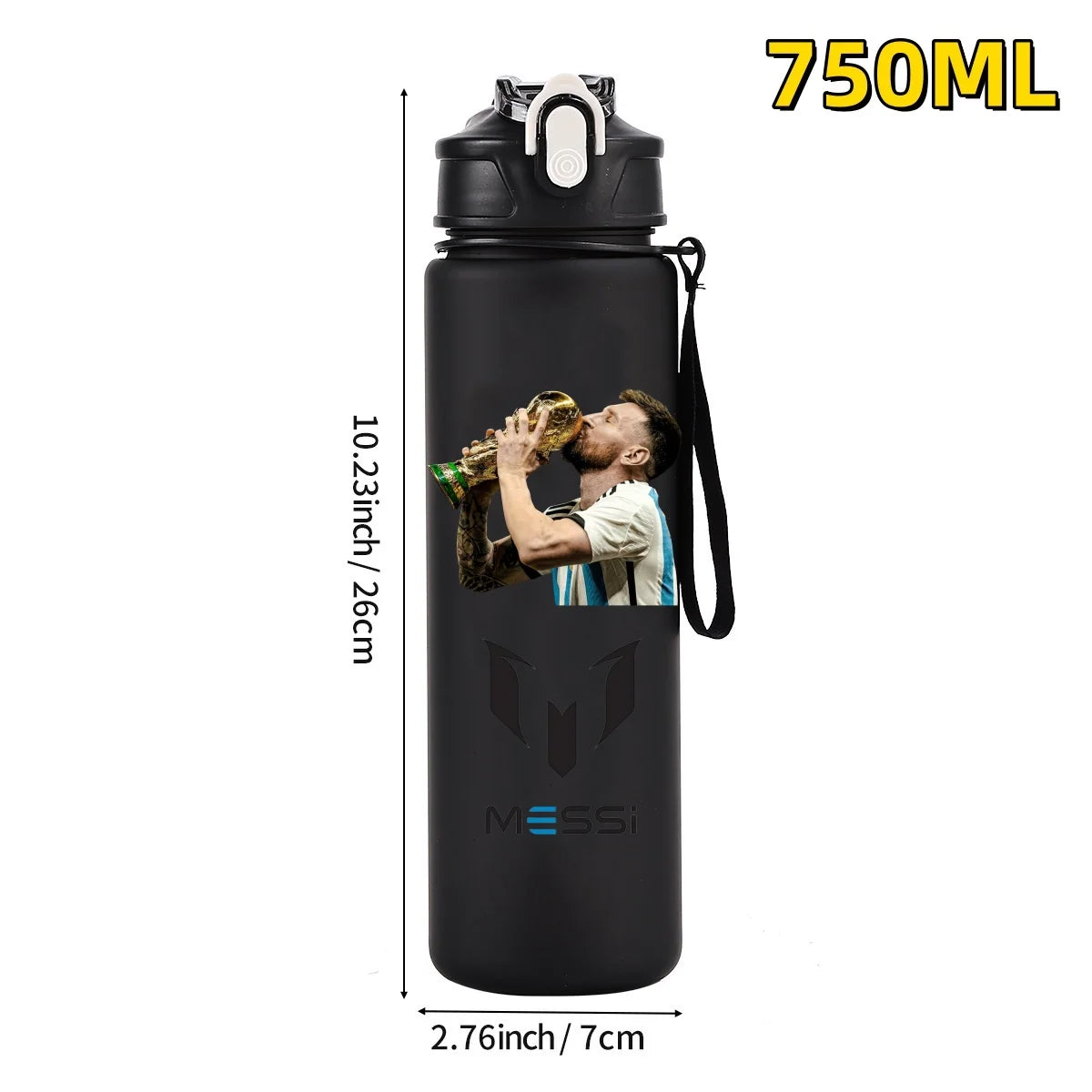 750ML Football Star Water Cup