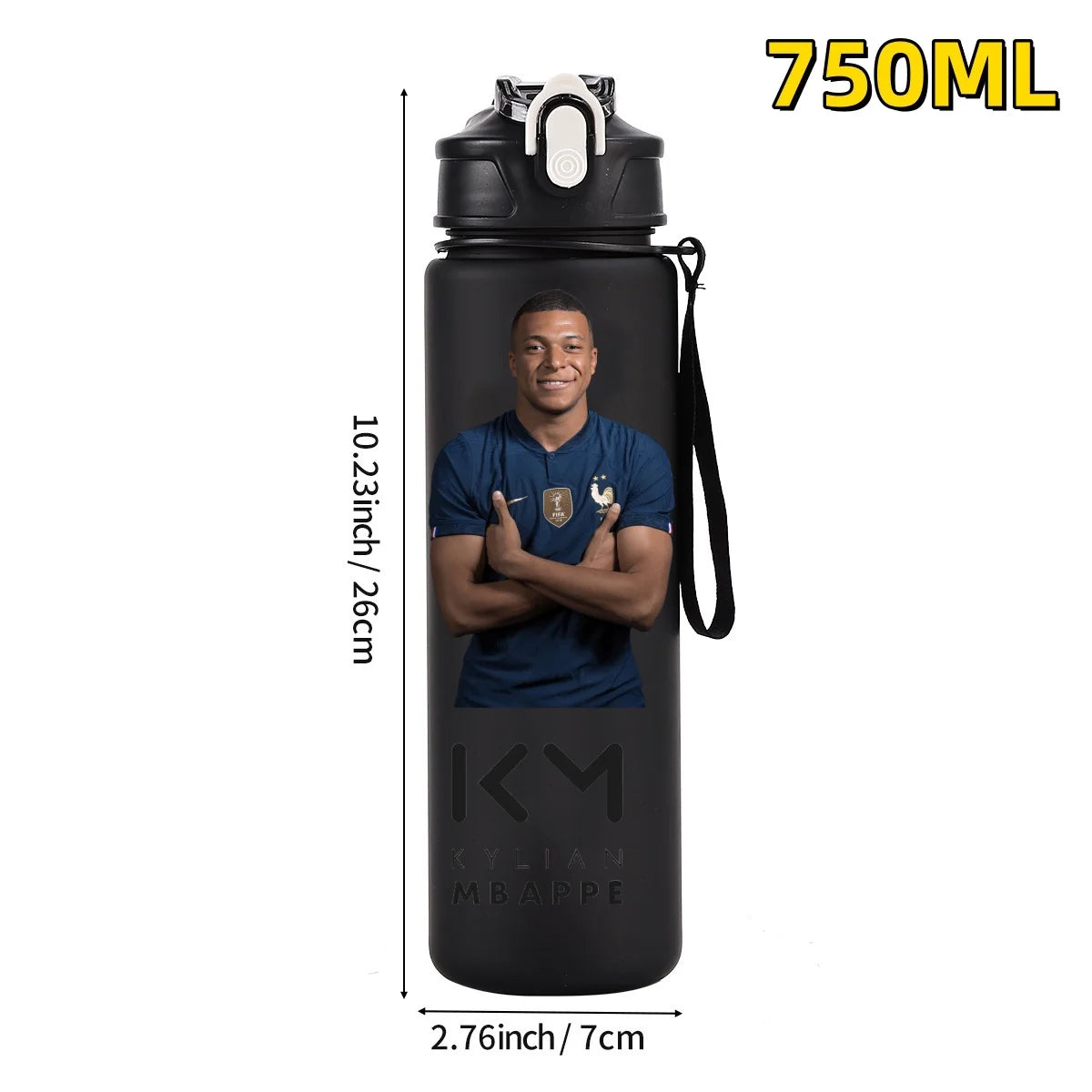 750ML Football Star Water Cup