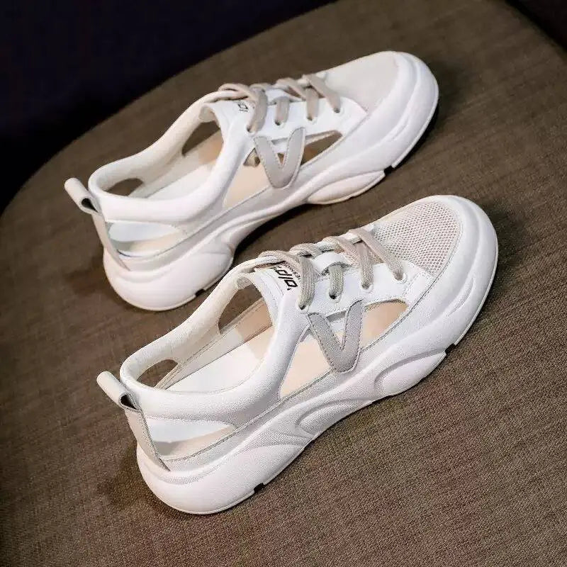 New White Shoes Women's Leisure Pump Platform Sports Sandals