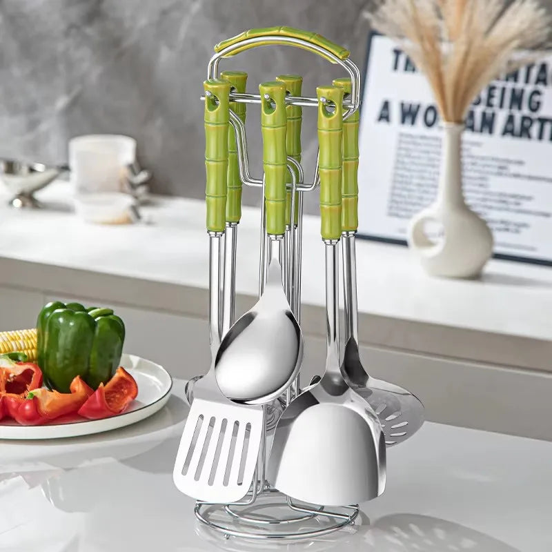 7pcs stainless steel set cooking