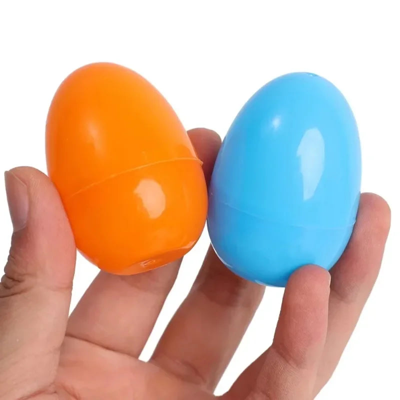 50/10PCS Easter Fillable Eggs Colorful Plastic