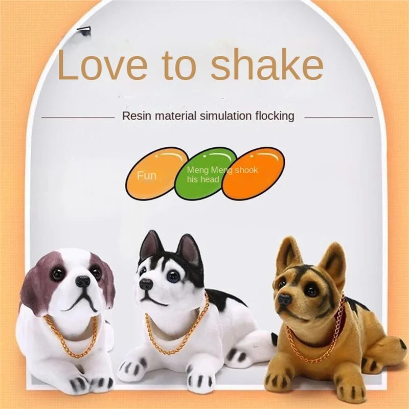Car decoration shaking head dog