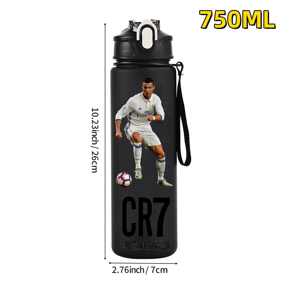 750ML Football Star Water Cup