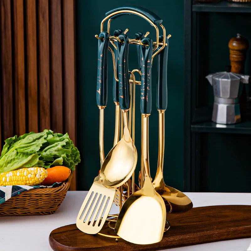 7pcs stainless steel set cooking