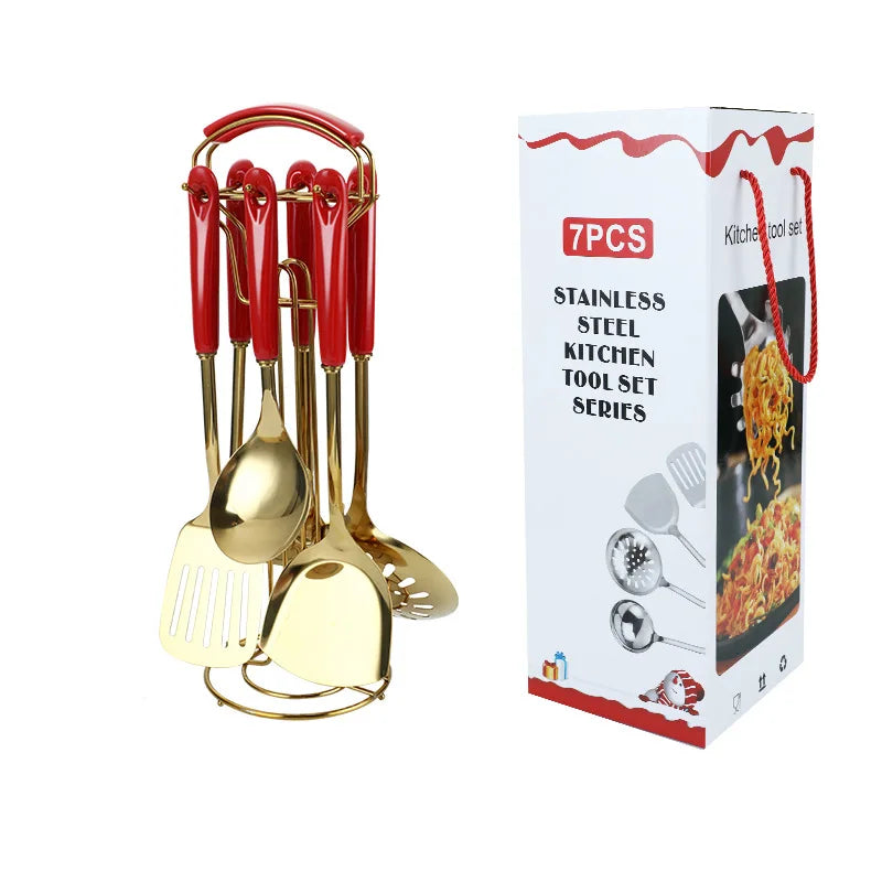 7pcs stainless steel set cooking