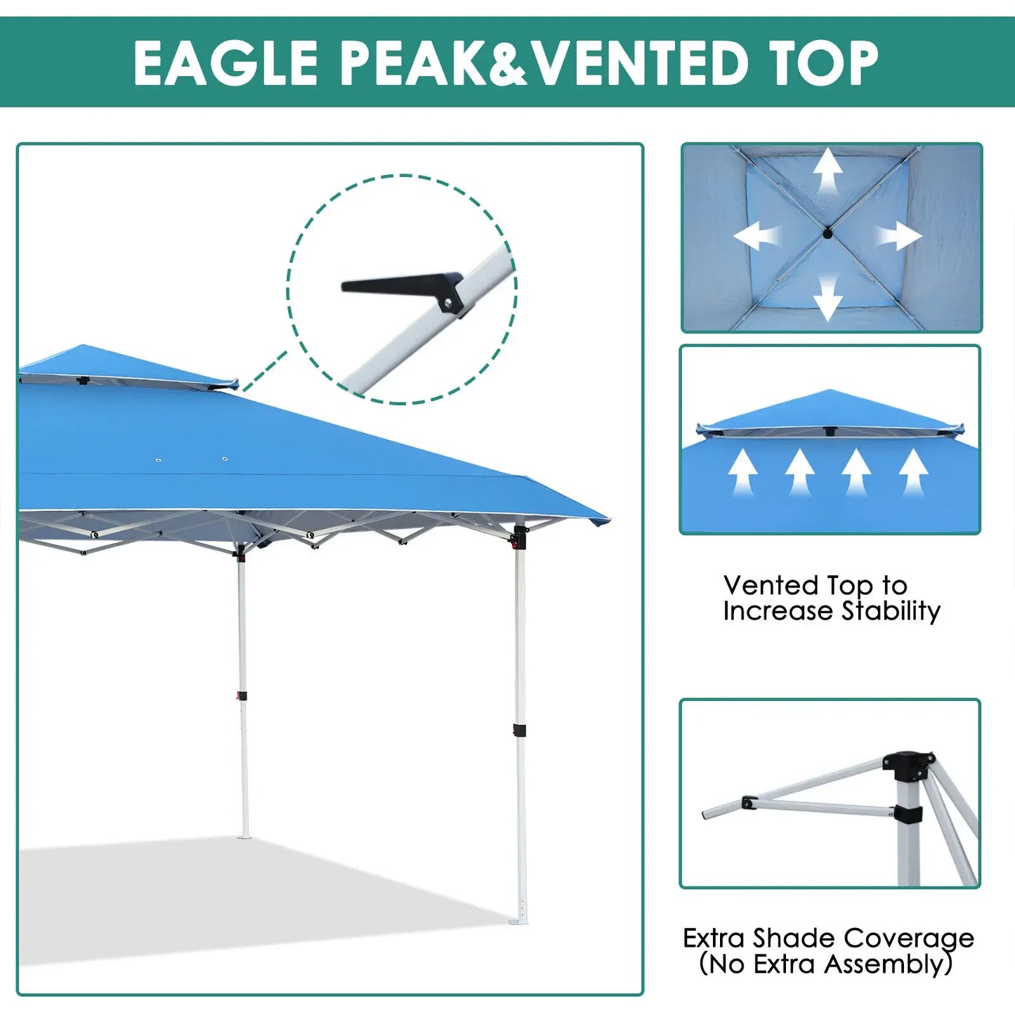 Gazebo Outdoor Pop up Canopy Tent 3.6x3.6m with Curtains and Shelter for Patio