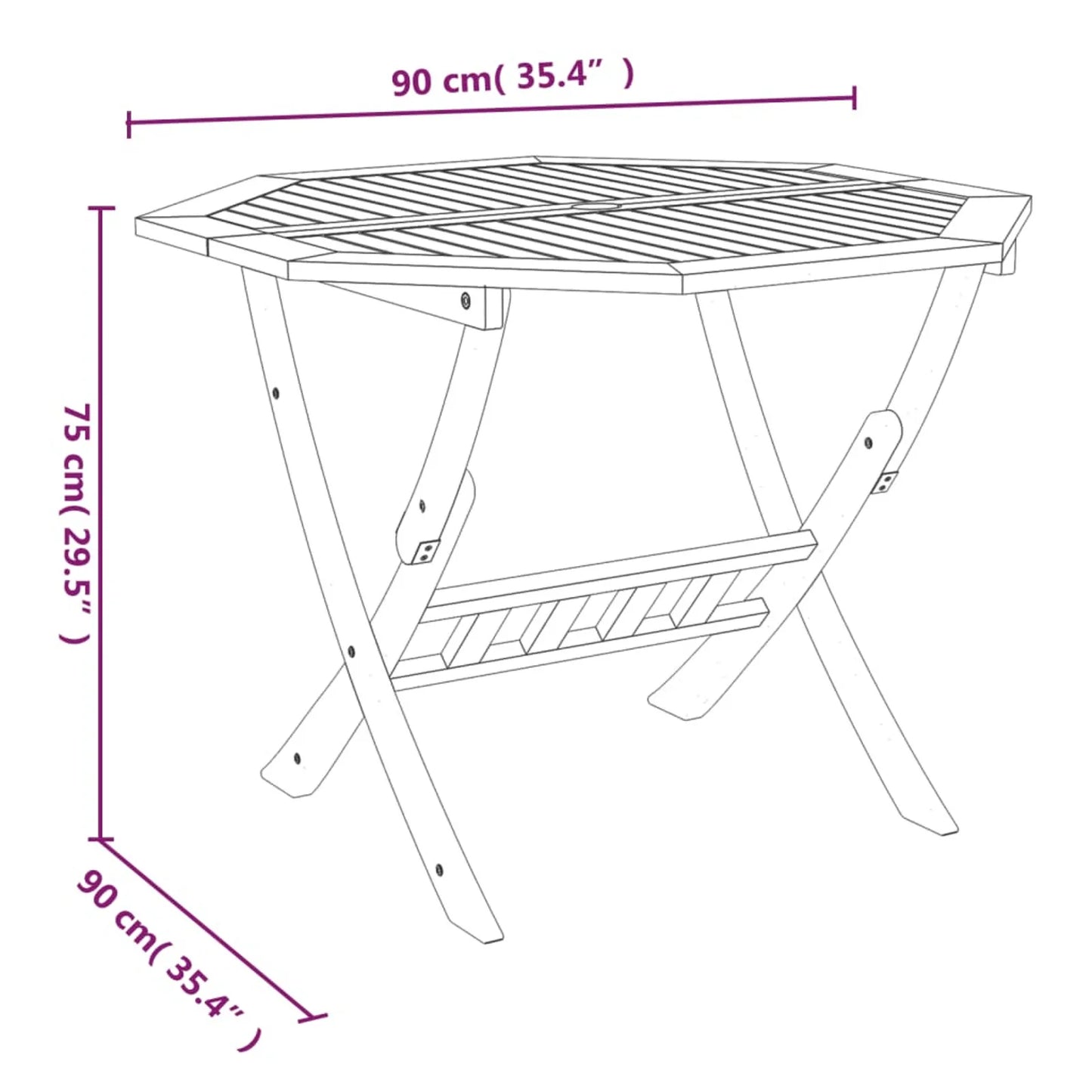 Coffee Table Outdoor Chair Rotundity Folding Garden