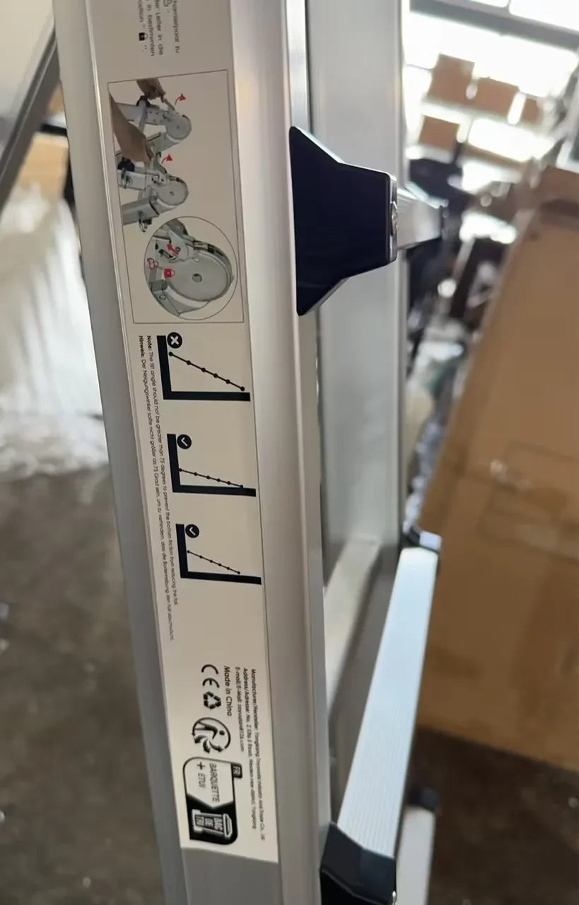 Telescoping Extension Ladder 4.8M Aluminum 150kg Max Capacity