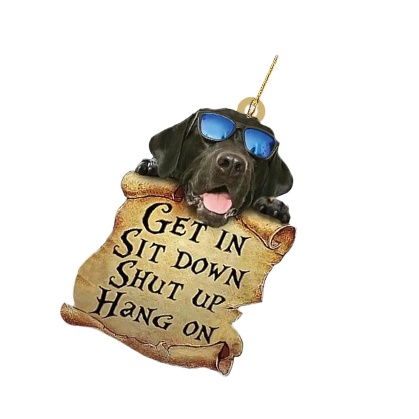 Dog Car Hanging Ornament