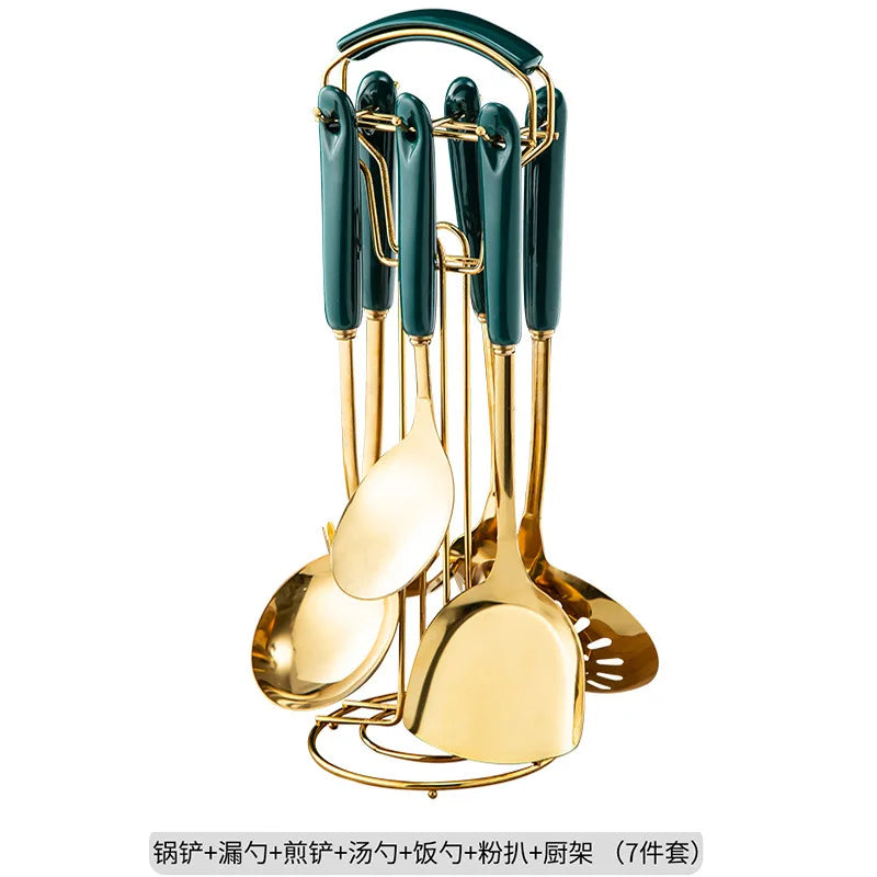 7pcs stainless steel set cooking